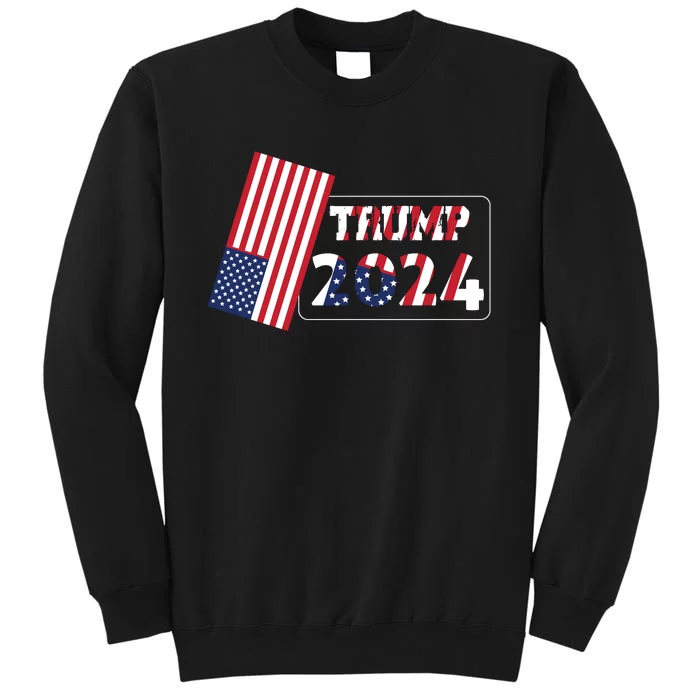 Patriotic 2024 Election Support Graphic Tall Sweatshirt