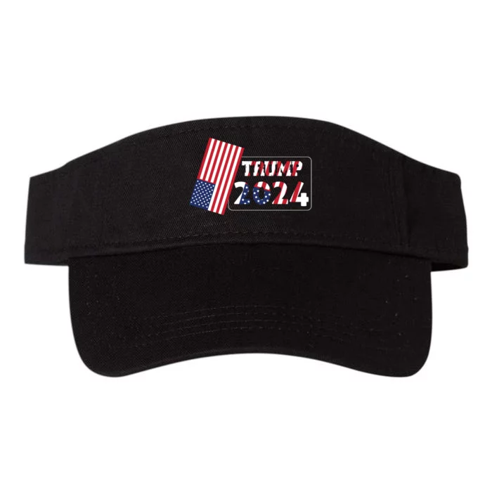 Patriotic 2024 Election Support Graphic Valucap Bio-Washed Visor