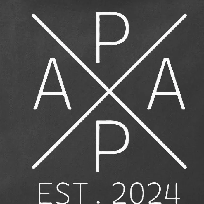 Papa 2024 Father To Be 2024 Proud Papa 2024 Zip Tote Bag