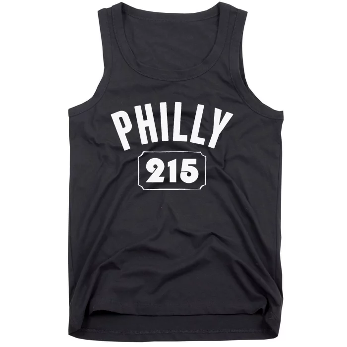 Philly 215 funny Philly Pride Area Code Workout Tank Top