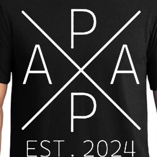 Papa 2024 Father To Be 2024 Proud Papa 2024 Pajama Set