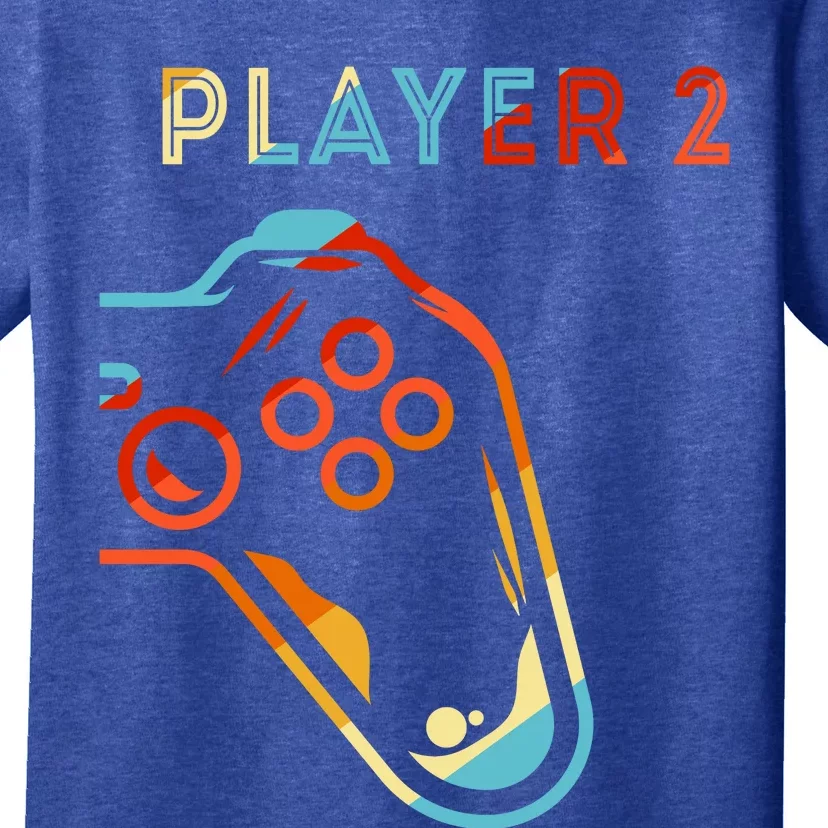 Player 2 Funny Video Game Lover Joystick Retro Matching Gamer Couple T-Shirt