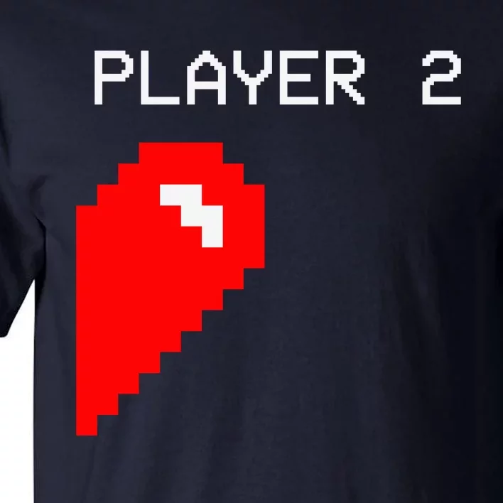 Player 2 Funny Video Game Lover Joystick Matching Gamer Couple Tall T-Shirt