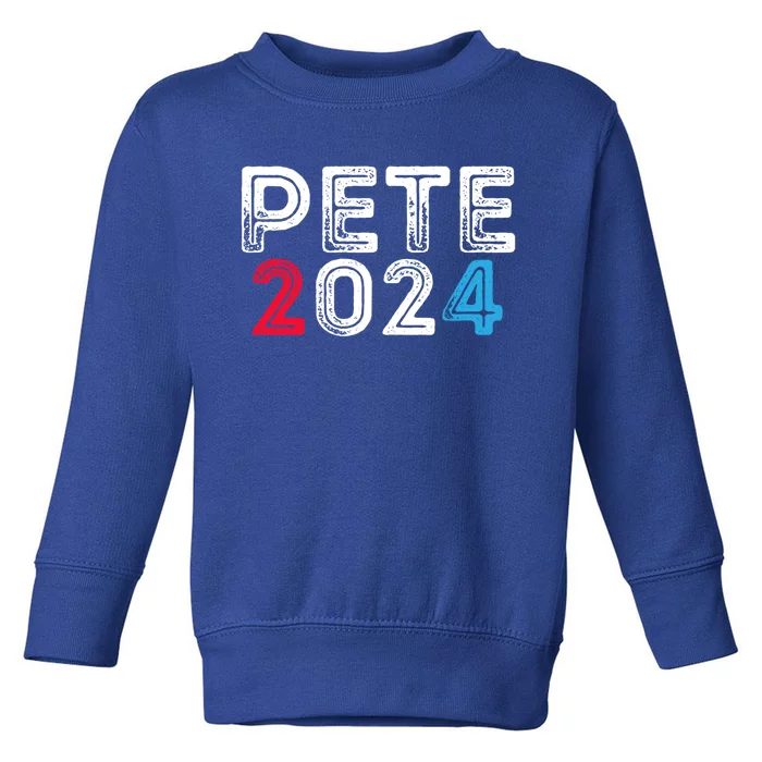 Pete 2024 Gift Pete For President Buttigieg Vote Gift Toddler Sweatshirt