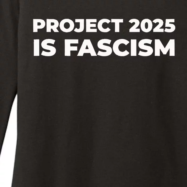 Project 2025 Is Fascism Womens CVC Long Sleeve Shirt