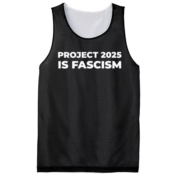 Project 2025 Is Fascism Mesh Reversible Basketball Jersey Tank