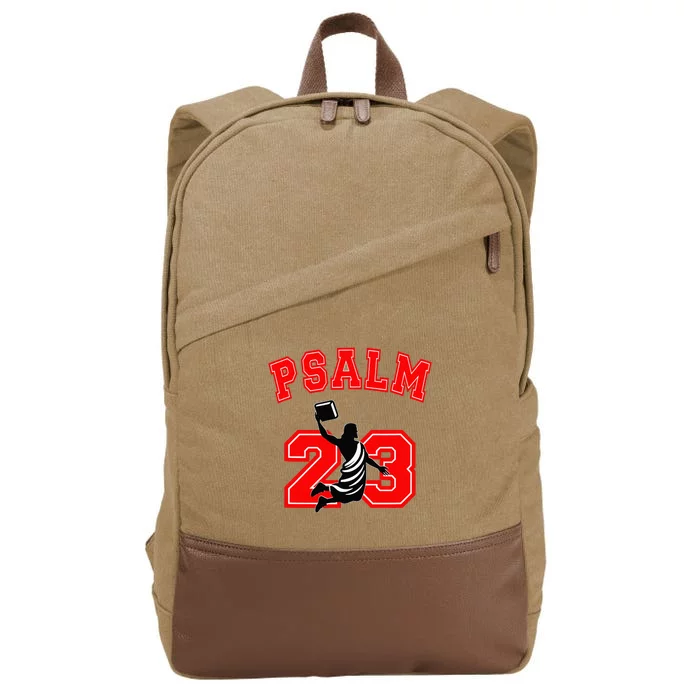 Psalm 23 Jesus Bible Dunk Yahweh Cotton Canvas Backpack