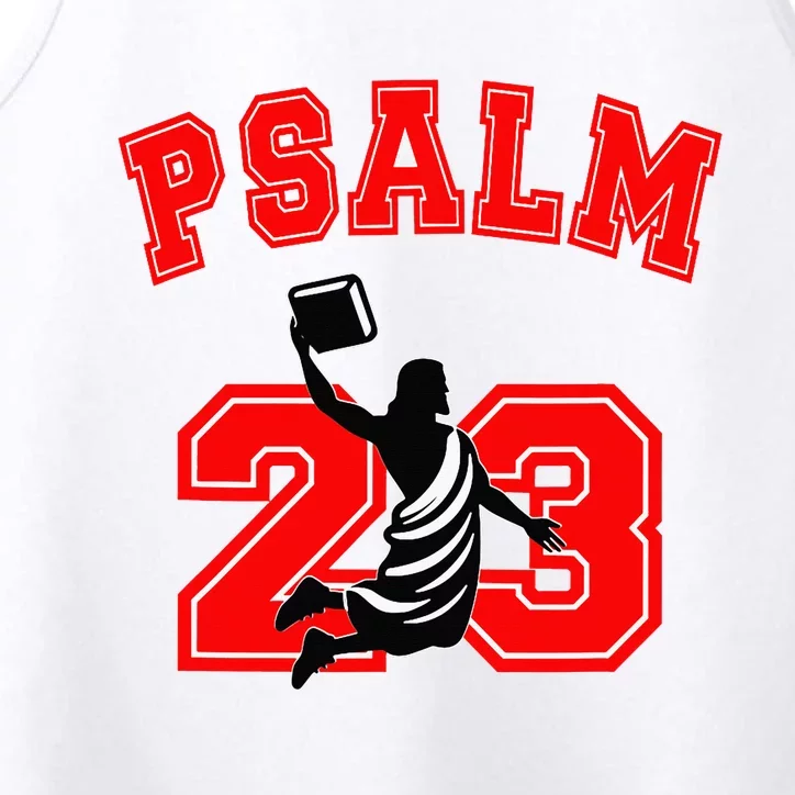 Psalm 23 Jesus Bible Dunk Yahweh Performance Tank