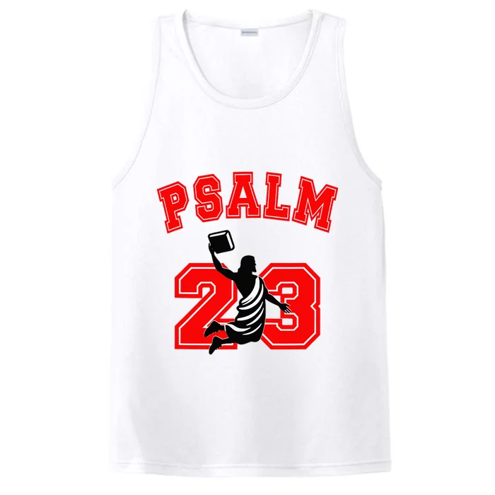 Psalm 23 Jesus Bible Dunk Yahweh Performance Tank