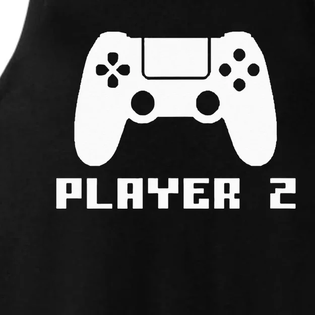 Player 2 Matching Gamer Player 1 Player 2 Couple Video Game Ladies Tri-Blend Wicking Tank