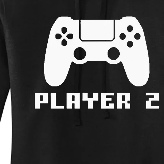 Player 2 Matching Gamer Player 1 Player 2 Couple Video Game Women's Pullover Hoodie