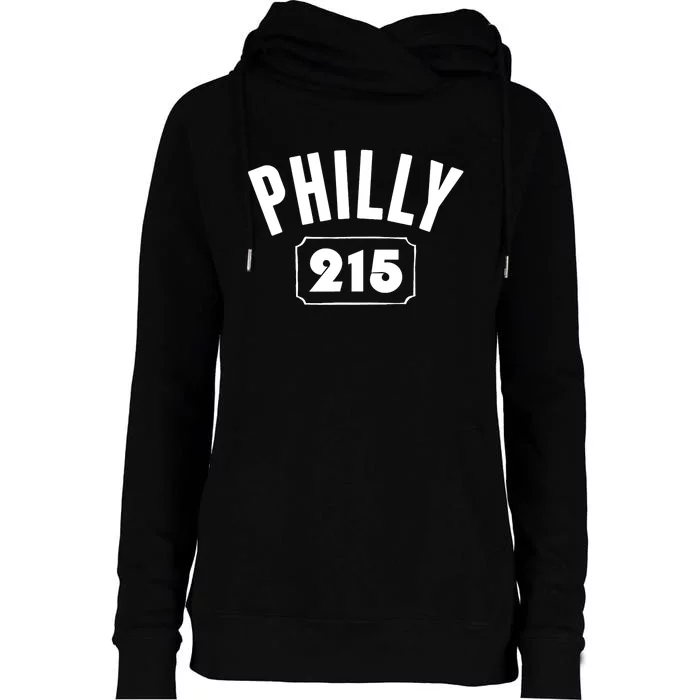 Philly 215 Philly Pride Area Code Workout Womens Funnel Neck Pullover Hood