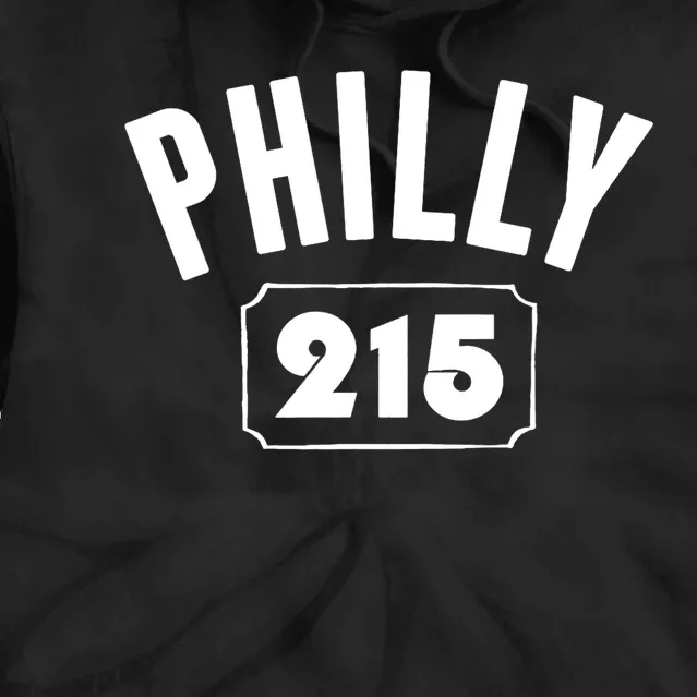 Philly 215 Philly Pride Area Code Workout Tie Dye Hoodie