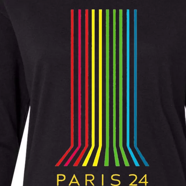 Paris 2024 Womens Cotton Relaxed Long Sleeve T-Shirt