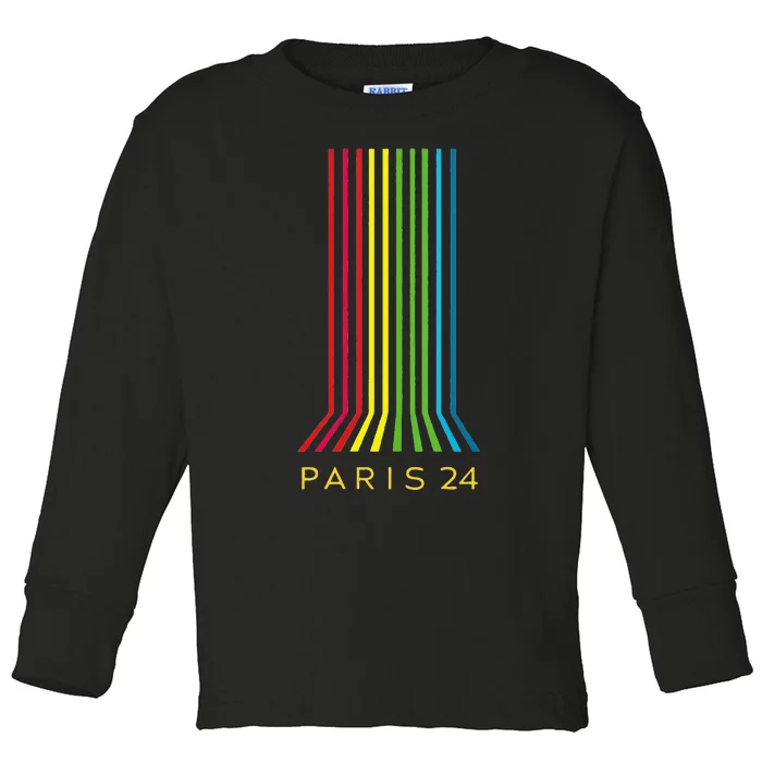 Paris 2024 Toddler Long Sleeve Shirt