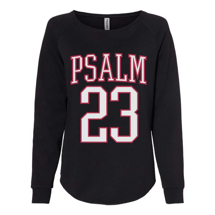 Psalm 23 Womens California Wash Sweatshirt