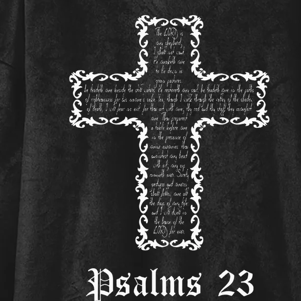 Psalms 23 Hooded Wearable Blanket