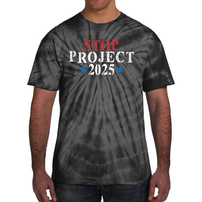 Project 2025 Pro Democracy Donald Trump Tie-Dye T-Shirt