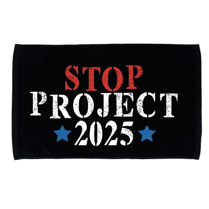 Project 2025 Pro Democracy Donald Trump Microfiber Hand Towel