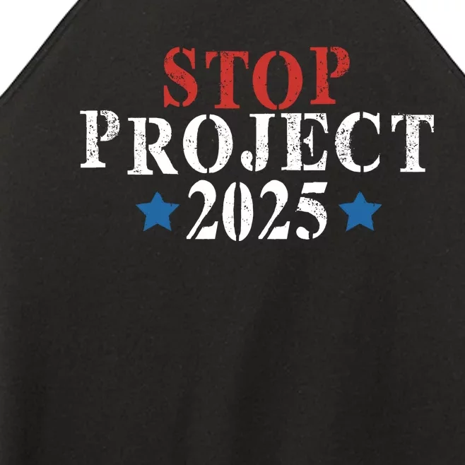 Project 2025 Pro Democracy Donald Trump Women’s Perfect Tri Rocker Tank