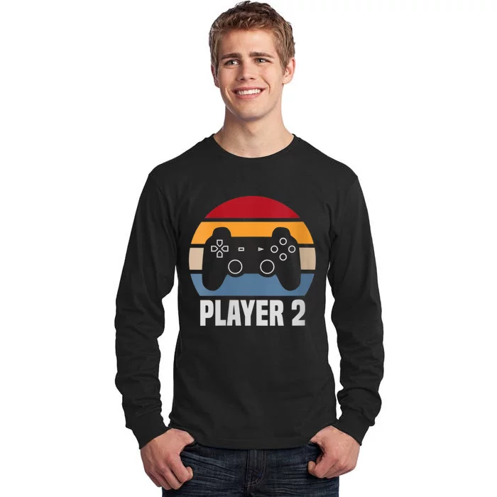 Player 2 Player 1 Couple Matching Video Gamer Tall Long Sleeve T-Shirt