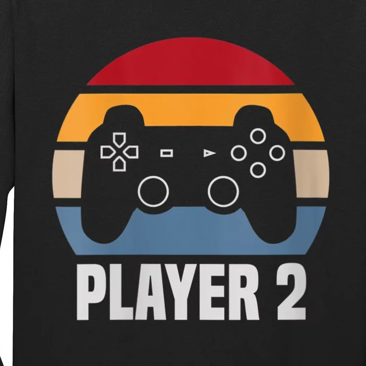 Player 2 Player 1 Couple Matching Video Gamer Tall Long Sleeve T-Shirt