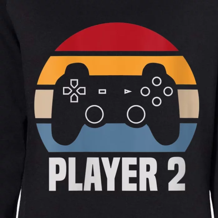 Player 2 Player 1 Couple Matching Video Gamer Womens California Wash Sweatshirt