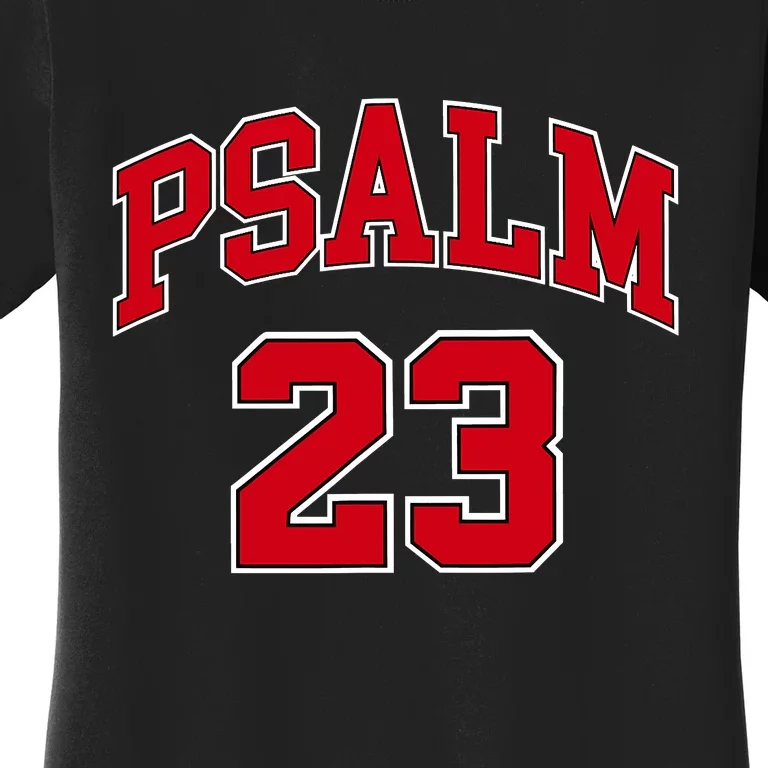 Psalm 23 Retro Sneakerhead Christian Bible Jesus Women's T-Shirt