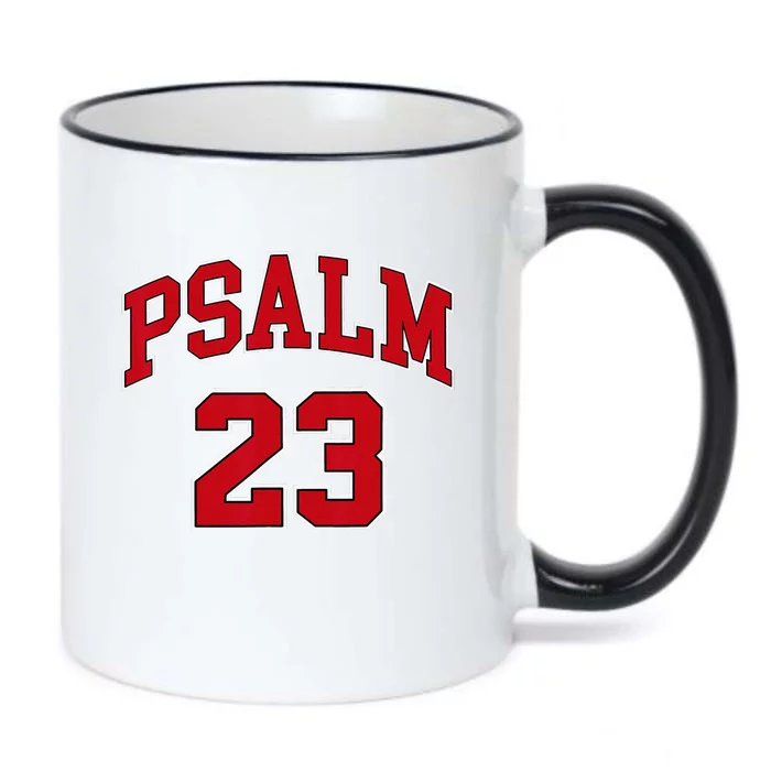 Psalm 23 Retro Sneakerhead Christian Bible Jesus Black Color Changing Mug