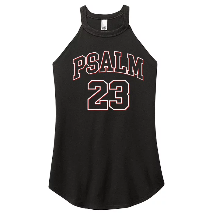 Psalm 23 Retro Sneakerhead Christian Bible Jesus Women’s Perfect Tri Rocker Tank