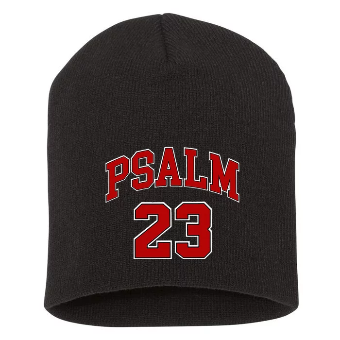 Psalm 23 Retro Sneakerhead Christian Bible Jesus Short Acrylic Beanie