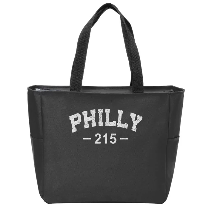 Philly 215 Retro Vintage Shirt Gift Wos Zip Tote Bag