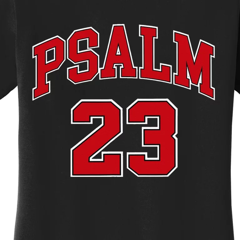 Psalm 23 Retro Sneakerhead Christian Bible Jesus Women's T-Shirt