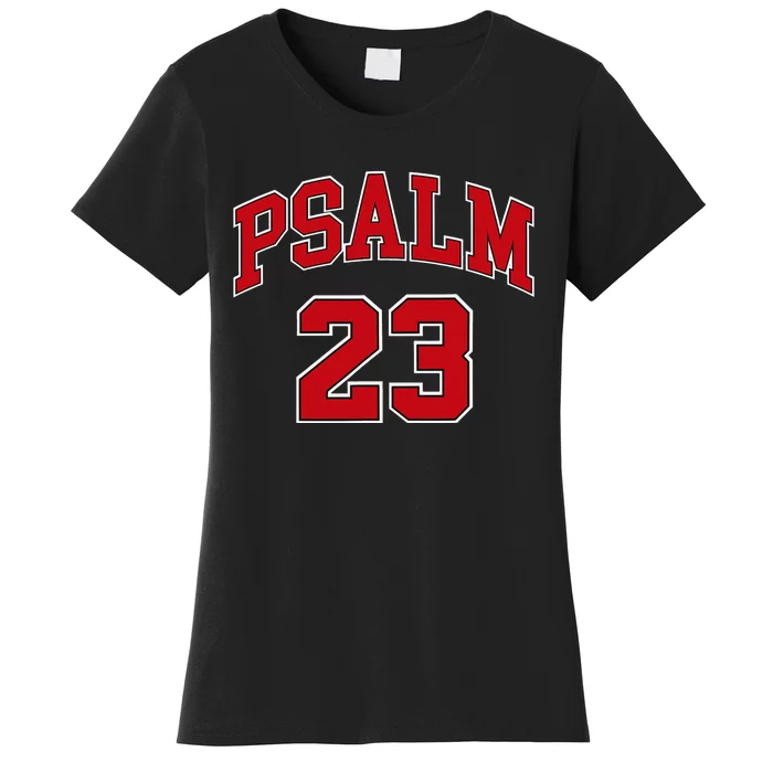 Psalm 23 Retro Sneakerhead Christian Bible Jesus Women's T-Shirt