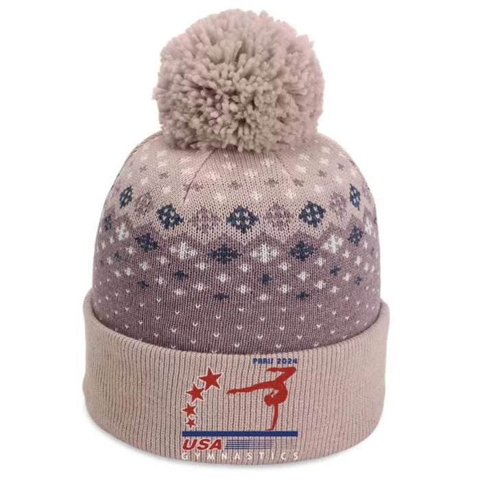 Paris 2024 Summer Games Gymnastics America Sports The Baniff Cuffed Pom Beanie