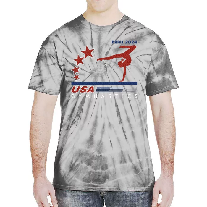 Paris 2024 Summer Games Gymnastics America Sports Tie-Dye T-Shirt