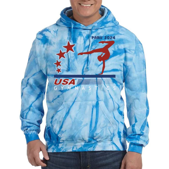 Paris 2024 Summer Games Gymnastics America Sports Tie Dye Hoodie