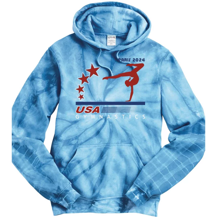 Paris 2024 Summer Games Gymnastics America Sports Tie Dye Hoodie