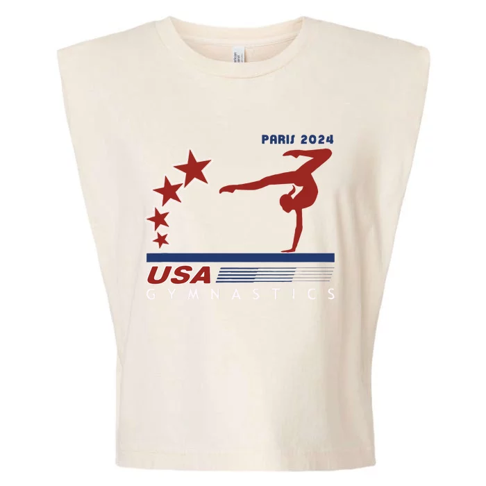 Paris 2024 Summer Games Gymnastics America Sports Garment-Dyed Women's Muscle Tee