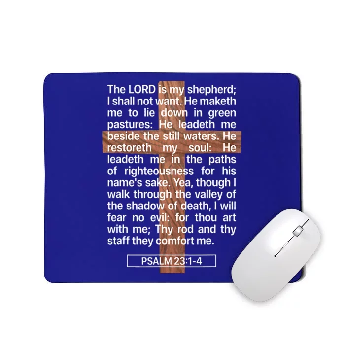 Psalm 23 The Book Of Psalms 2314 The Lord Is My Shepherd Mousepad