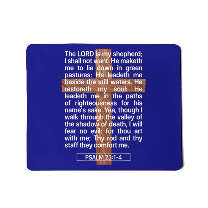 Psalm 23 The Book Of Psalms 2314 The Lord Is My Shepherd Mousepad