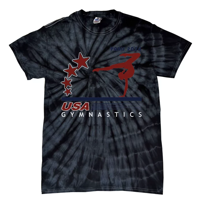 Paris 2024 T.E.A.M U.S.A Gymnastics Support Tie-Dye T-Shirt