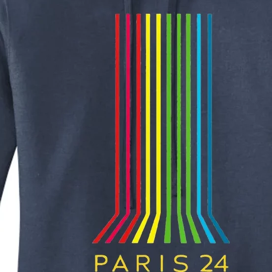 Paris 2024 Vintage Women's Pullover Hoodie