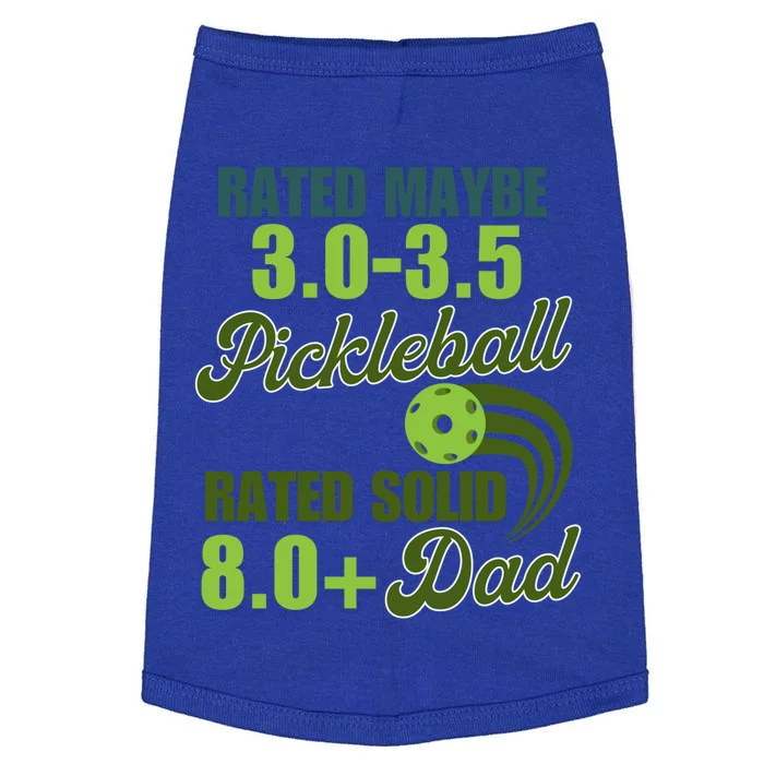 Pickleball 3 0 Rated FatherS Day Pickleball Funny Great Gift Doggie Tank