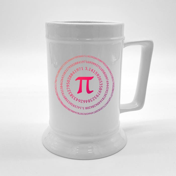 Pi 3 4 Number Symbol Pi Math Gift Front & Back Beer Stein