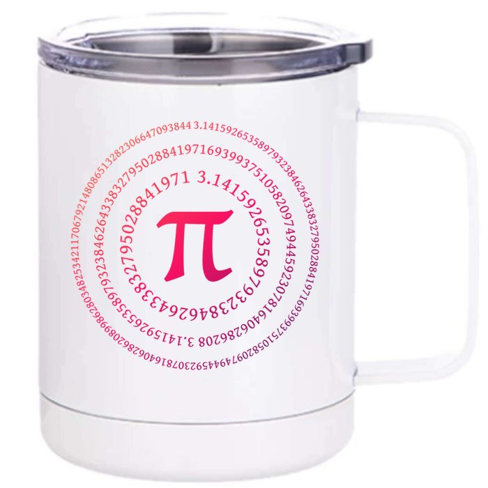 Pi 3 4 Number Symbol Pi Math Cool Gift Front & Back 12oz Stainless Steel Tumbler Cup