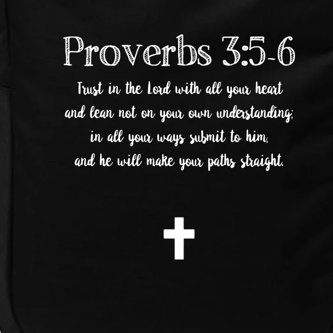 Proverbs 356 Bible Verse Scripture Christian Pullover Impact Tech Backpack