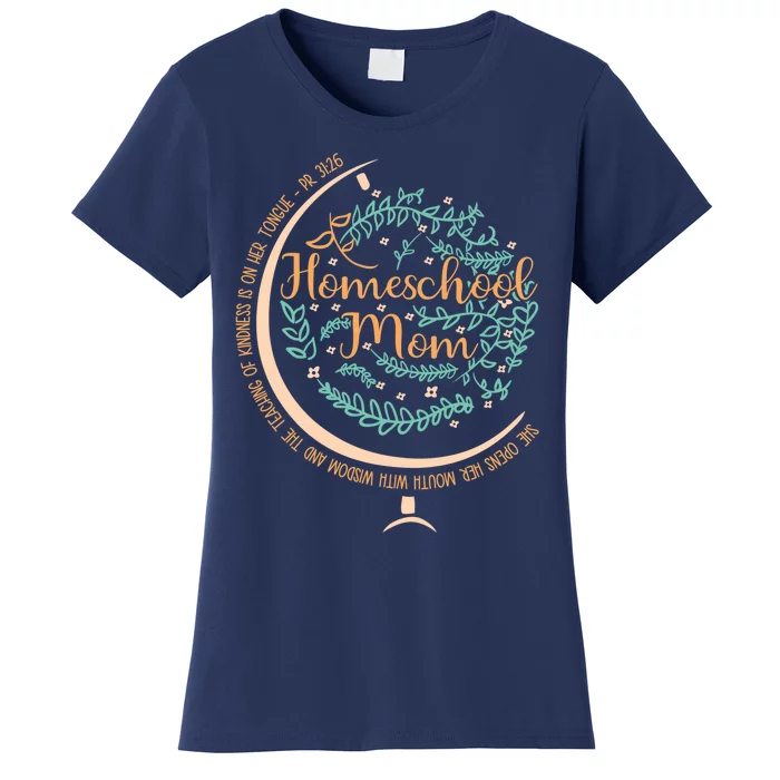 PR 31:26 Christian Homeschool Mom Women's T-Shirt