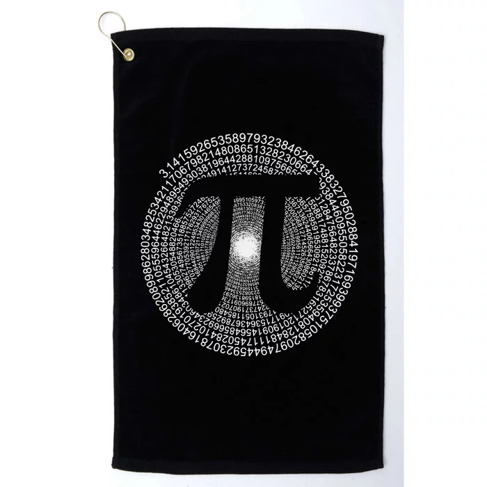 Pi 3,14 Pi Number Symbol Math Science Gift Platinum Collection Golf Towel