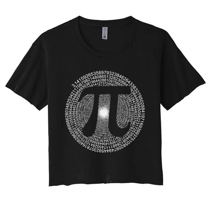 Pi 3,14 Pi Number Symbol Math Science Gift Women's Crop Top Tee